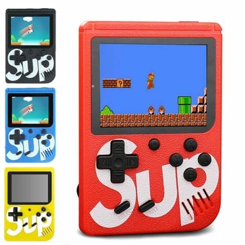 Batteria integrata da 1020 mAh con grande capacità: questa console di gioco portatile ha una batteria al litio integrata da 1020 mAh. Quando è completamente carica, può essere riprodotta continuamente per più di 4 ore. Inoltre viene fornito con un cavo di ricarica USB. (Nota: si prega di caricare completamente la batteria prima del primo utilizzo, circa 4 ore.)