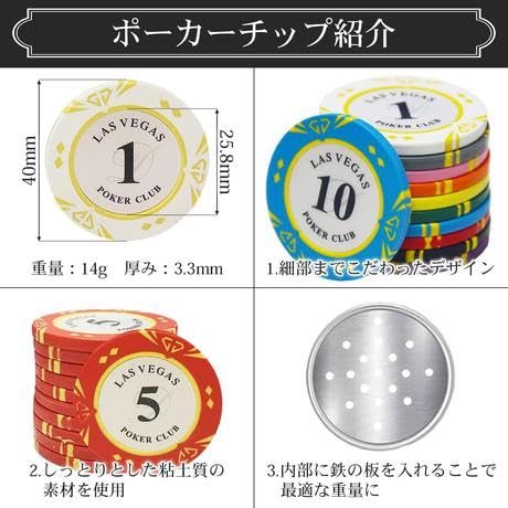 Amazon.co.jp: 【プロ仕様】チップ付き ポーカーマット ポーカーセット