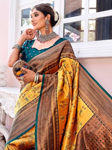 Image of GRECIILOOKS Saree | Women Saree | Cotton Silk Saree | Casual Saree For Women| Saree for Women | Silk Saree | Banarasi Saree