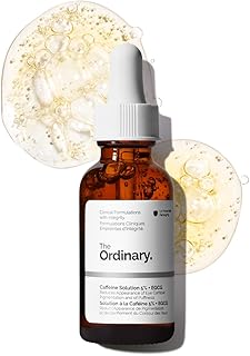 The Ordinary Caffeine Solution 5% + EGCG, Depuffing Eye Serum for Dark Circles and Tired Eyes