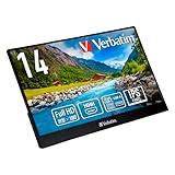 Verbatim バーベイタム モバイルモニター 14インチ フルHD 1080P (ゲーム機/PC対応/HDMI/Type-C/スピーカー付/メーカー2年保証)