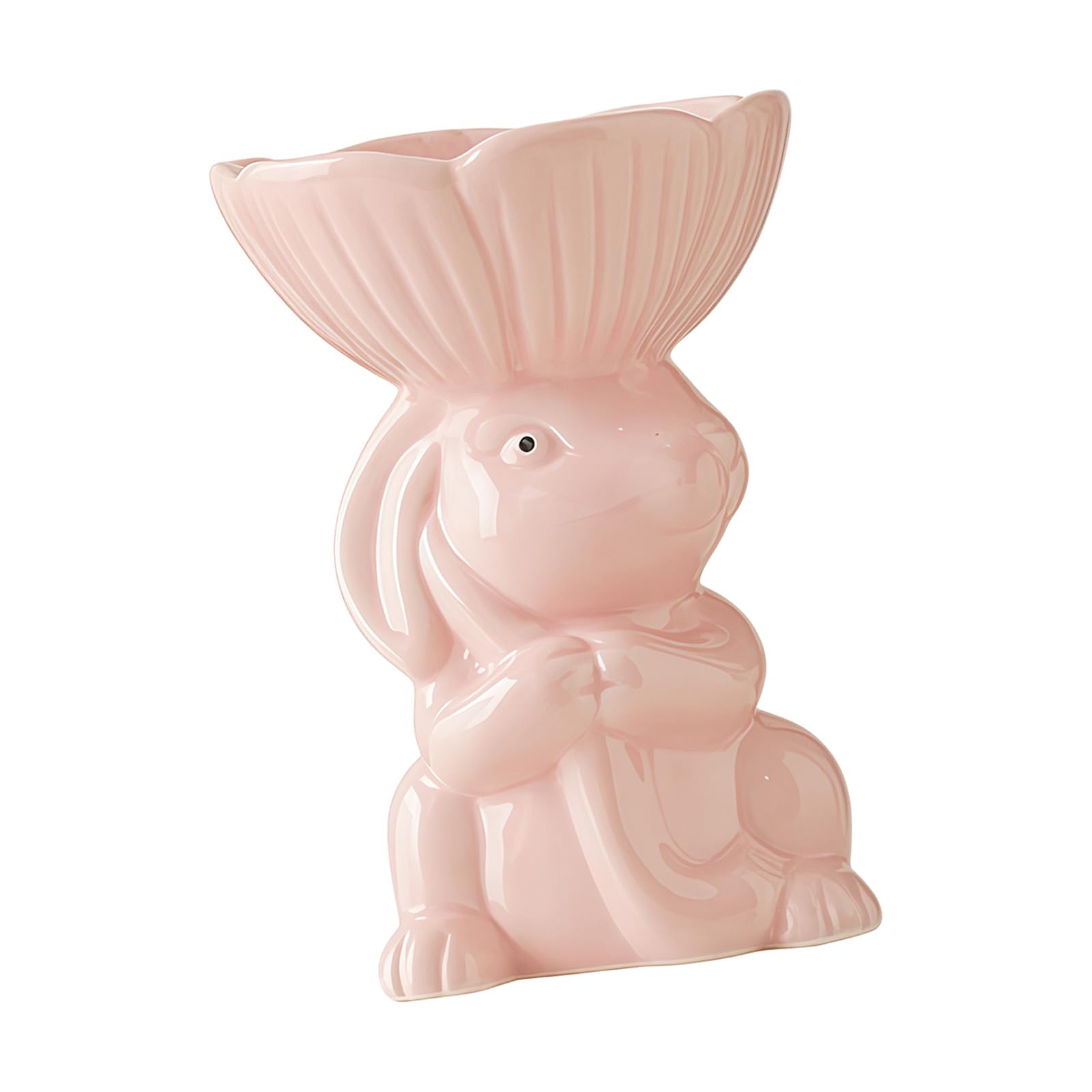 Tsophreniq Decorative Ceramic Rabbits Plate Multifunctional Use As Jewelry Holders or Display Piece Desk Organizers for Tabletops Rabbits Jewelry Tray