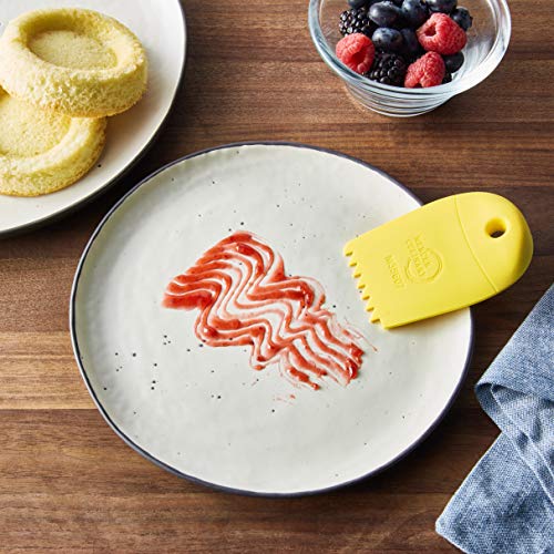 Mercer Culinary Silicone Saw Tooth Plating Wedge, Multi-Colour, 3 3/4" x 2 1/2" (9.5 x 6.4 cm) - Image 4