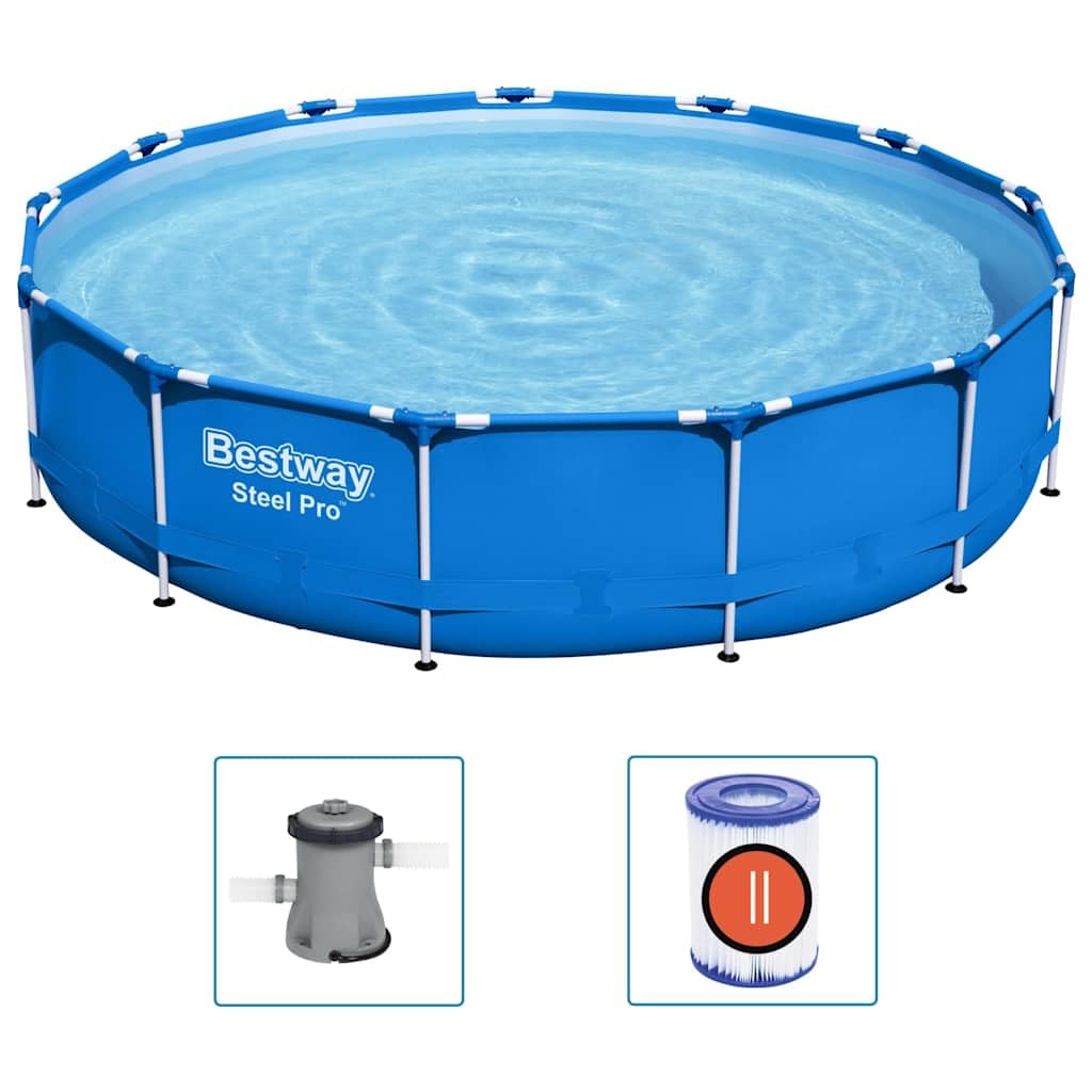 Steel Pro Frame - Piscina redonda (396 x 84 cm)