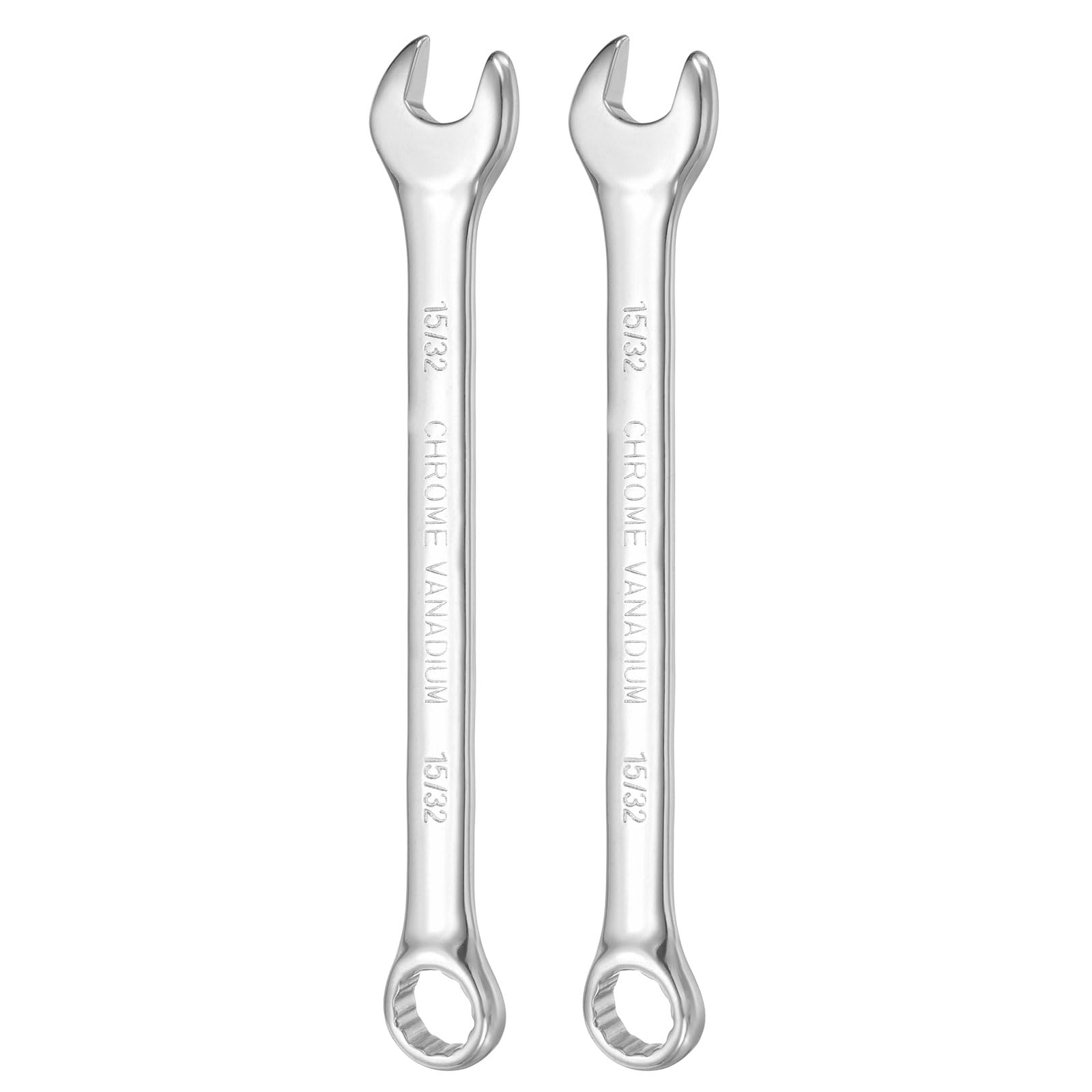 sourcing map Combination Wrench 15/32" Open End 10-Degree Offset,2Pcs โ image 1