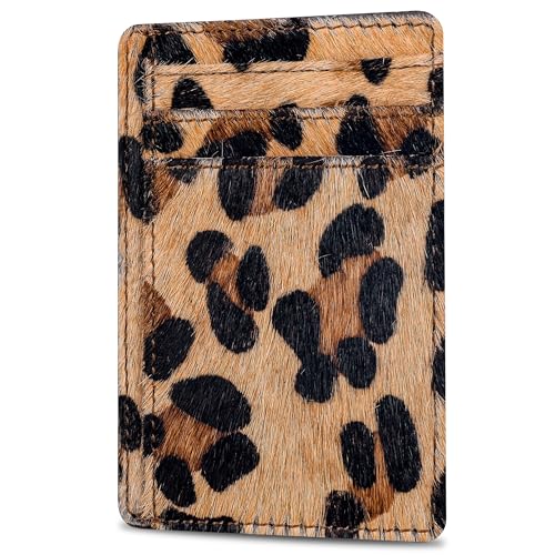 Image of Oak Leathers Slim Card Holder Leather Wallet - RFID Blocking Men Women