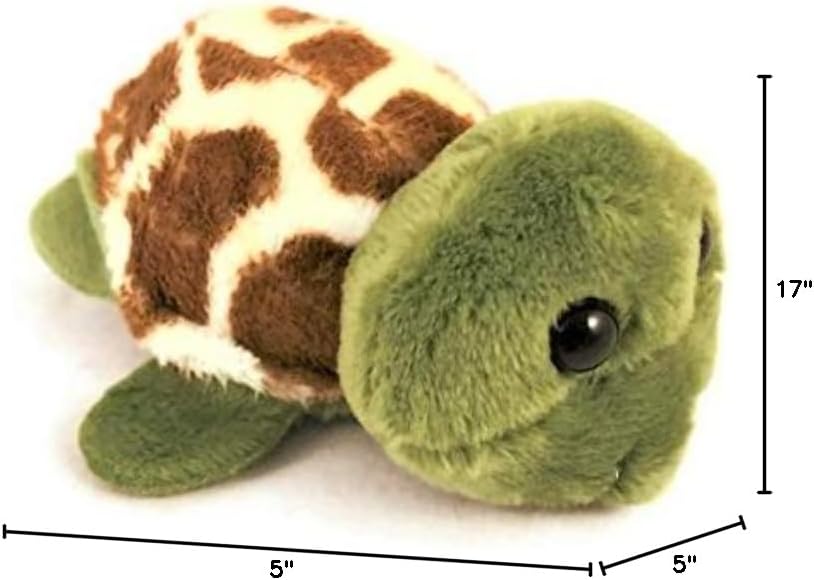 The Petting Zoo Mermaid Doll with Turtle Stuffed Animal- Great Gifts for Girls, Mermaid Plush Doll with Turtle Plush Toy, 17 inch (Red Hair)