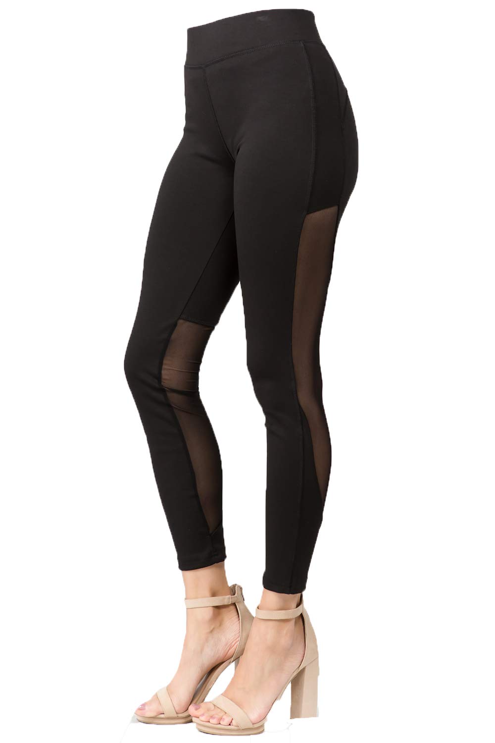 FashionposhPP141 Mesh Skinny Leg Leggings