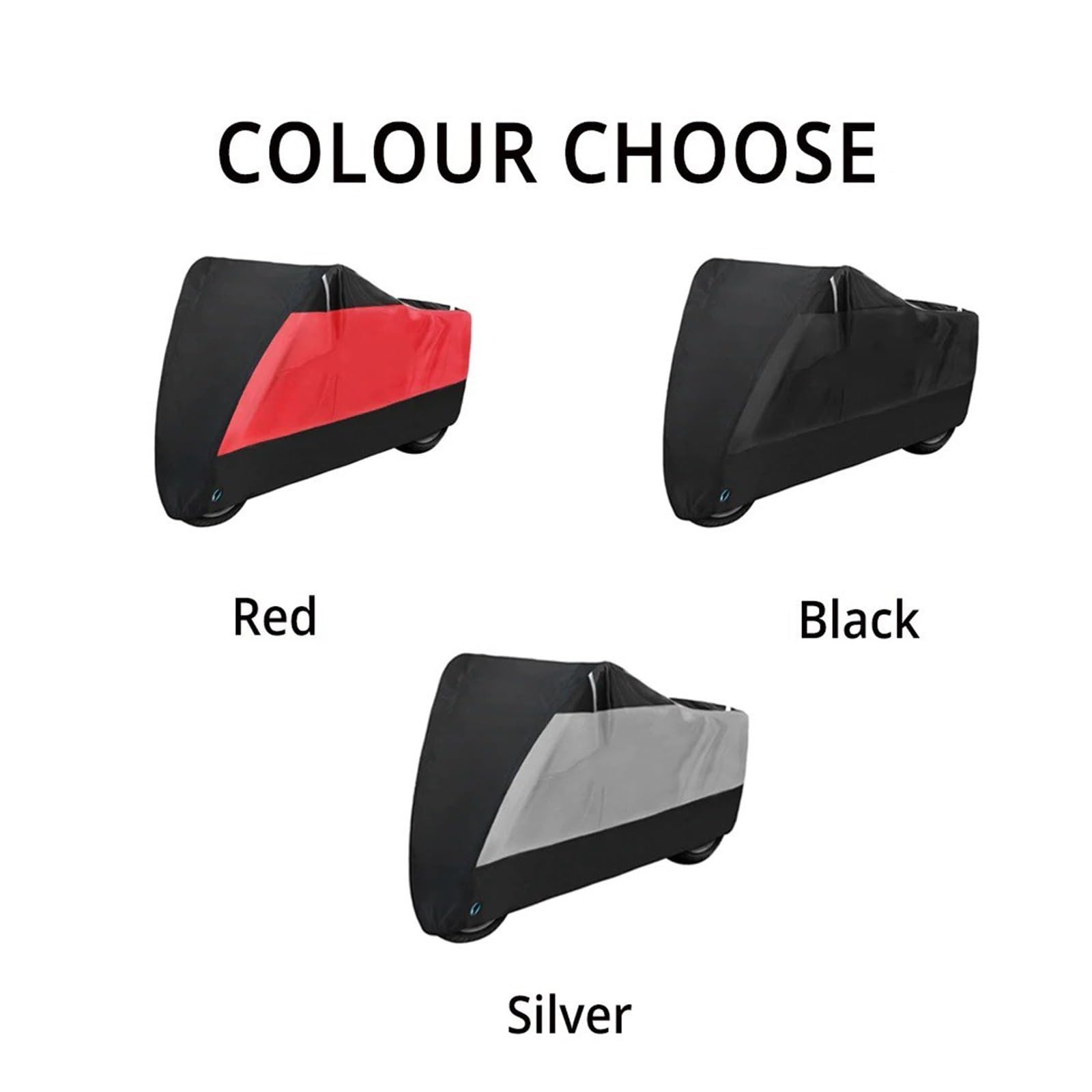 Funda para Moto Scooter para Cubierta Impermeable De Motociclista Motocicleta Moto Scooter Protector UV A Prueba Polvo M-4XL Negro(MZ002-Black)