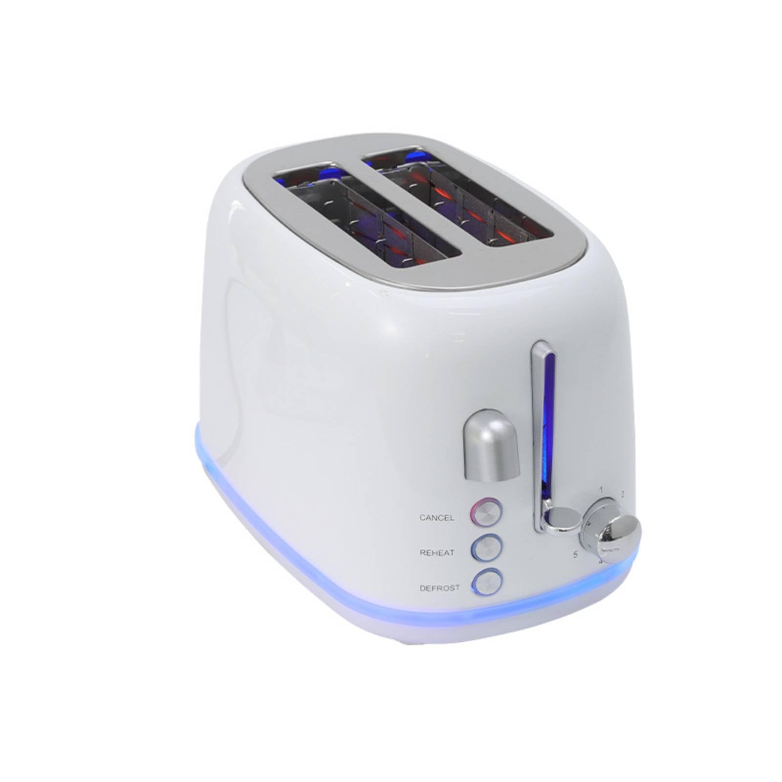 Multifunction Electric Toast Appliance Automatic 2-Slice Toaster Compact 2 Slice Toaster Easy to Use, White|Home & Garden | Kitchen Dining & Bar | Small Kitchen Appliances | Toasters-picture-34