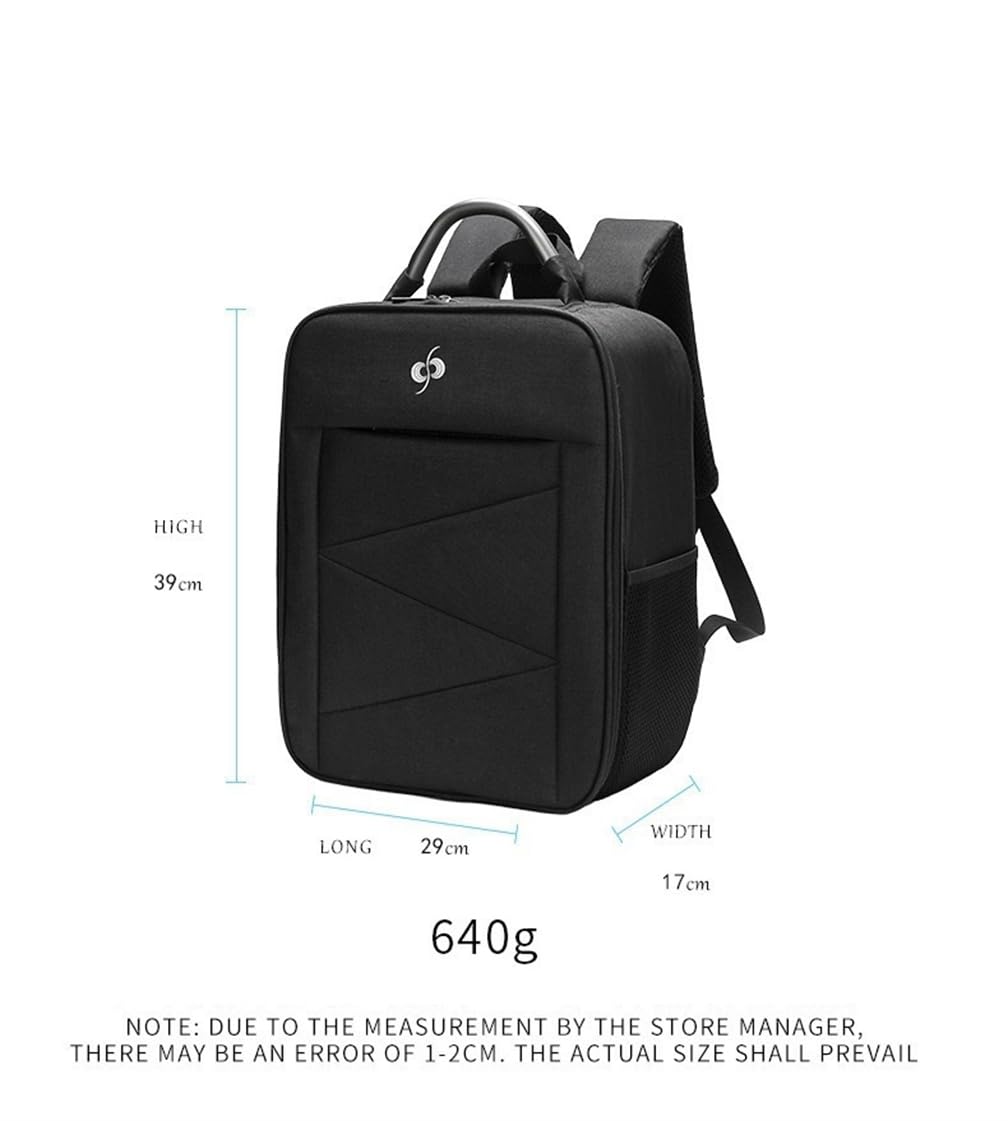 LiLiTok Reise-Rucksack für DJI Mavic 4 Pro, Rucksack für DJI Mavic 4 Pro Drohne und RC PRO 2, Intelligente Akkus Aufbewahrungstasche Schwarz Backpack (39x29x17cm)