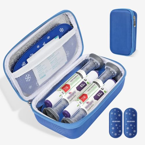 Image of YOUSHARES Cooler Travel Case for Zepbound & Mounjaro Pens, Holds 4 Pens