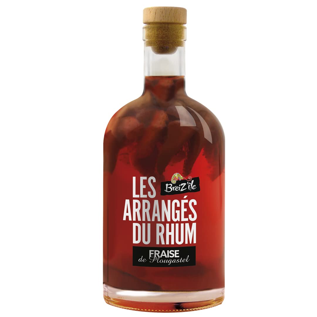 Breiz'Ile - Les arrangés du rhum - Fraise de Plougastel - Punch au rhum - 28,0% Vol. 70cl