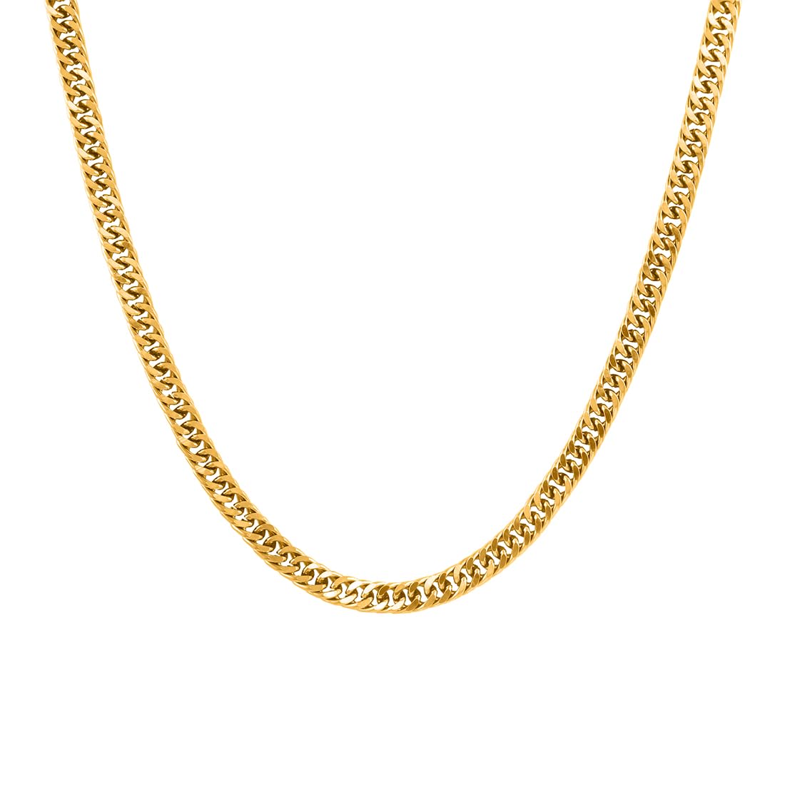 Nakabh Stainless Steel Chain - 22 Inch Gold Plated Bold Design for Men, Women, and Unisex (1704001) (B0CD5X29ZL) Amazon Price History, Amazon Price Tracker