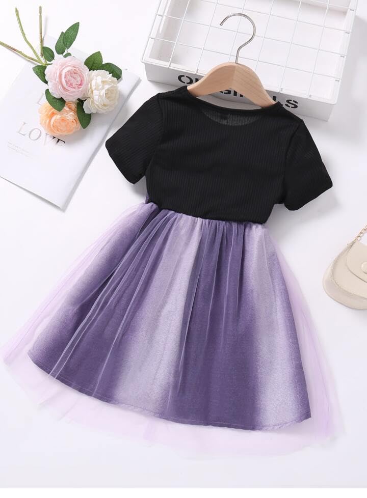Image of TAGAS Girls Polka Dot Print Ruffle Trim Belted Dress||Dress for Girl || Fit & Flare Dress|| Short Sleeve Dress for Kids || Casual Dress||(KD-105)