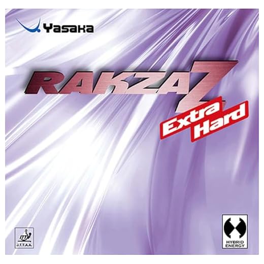 Yasaka Rakza Z Extra Hard Table Tennis Rubber, Ping Pong Rubber - Max Red