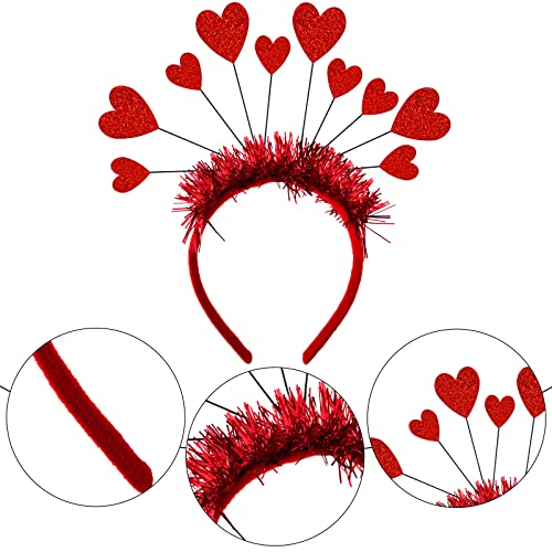 Valentines Heart Headband and Heart Sunglasses Holiday Headband Bopper Party Accessoires for Valentine's Day Halloween - Image 6