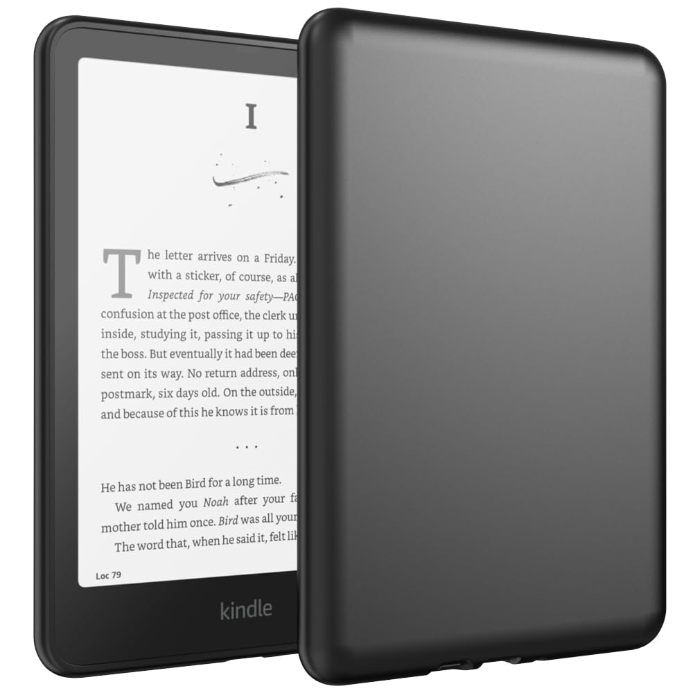 Photo 1 of ?WOGROO for Kindle Paperwhite 2024 Case 7" (12th Generation) - Slim & Soft Lightweight Protective Cover with Anti-Scratch Finish for Amazon Kindle e-Reader Tablet - Black