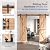 EaseLife 8 FT Double Sliding Barn Door Track and Handle Hardware Kit,Heavy Duty,Straight Pulley,Slide Smoothly Quietly,Easy Install (8FT Track Kit for 20"~24" Wide Double Door)