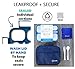 Bento Lunch Box with Insulated Bag and Ice Pack Set. 6 Divided Compartments, Containers for School, Work Daycare Lunches Snacks, Kids and Adults BPA Free, Easy to Carry, Durable Kits, Navy Blue