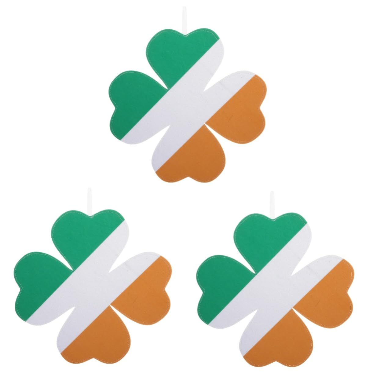 Décoration jardin Saint-Patrick avec le lot de 3 drapeaux de cour YARNOW pour patio festif
