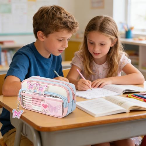 Pochette artistique de rangement avec compartiments pour stylos - 3