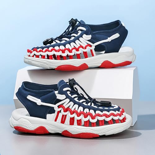 Fashion Toddller Kid's Rope Sandals for Boy's & Girl's Summer Closed Toe Sandals Little Kid Outdoor Beach Sports Sandal Water Lightweight Woven Shoes2