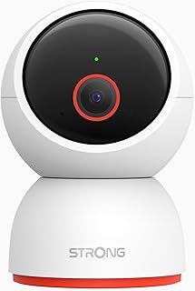 STRONG Innenkamera 4K, Baby Kamera 360° Schwenk/Neigung, Hundekamera Bewegungserkennung, Auto Tracking, Ultra HD Nachtsicht, 2-Wege Audio, Cloud & 512GB SD, 2.4G/5G WLAN, Sicherheit, Google TV