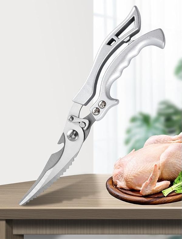 Wah Shing Yuen Heavy Duty Stainless Steel Kitchen Scissors, Professional Cooking and Poultry Shears for Bones, Turkey, Meat, Fish and Vegetables, 1-Pack by Wah Shing Yuen - Image 4