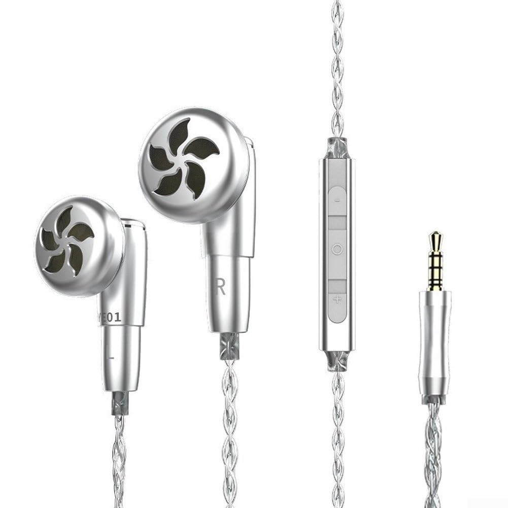 Cuffie in-ear, HiFi cablate con struttura in metallo per cavo MMCX, auricolari intercambiabili con microfono per musica, audiofili e pendolari