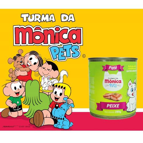 TURMA DA MONICA PATÊ LATA GATO - PEIXE LATAS DE 280g