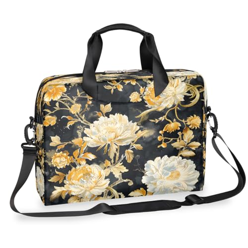 Bolso Floral Amarillo para Laptop 16 Pulgadas miniatura 1