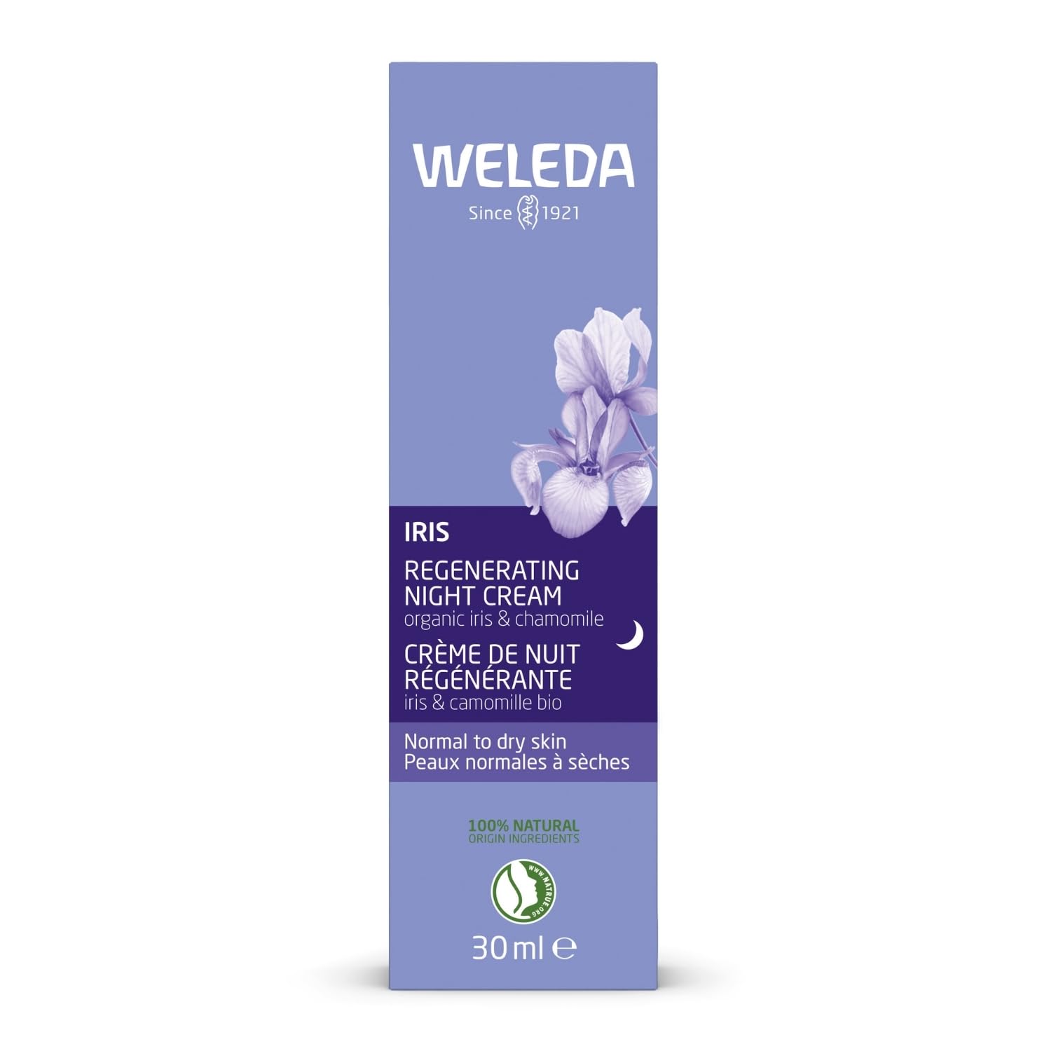 Skin Care-Iris Hydrating Night Cream Weleda 1 oz Cream - Image 2