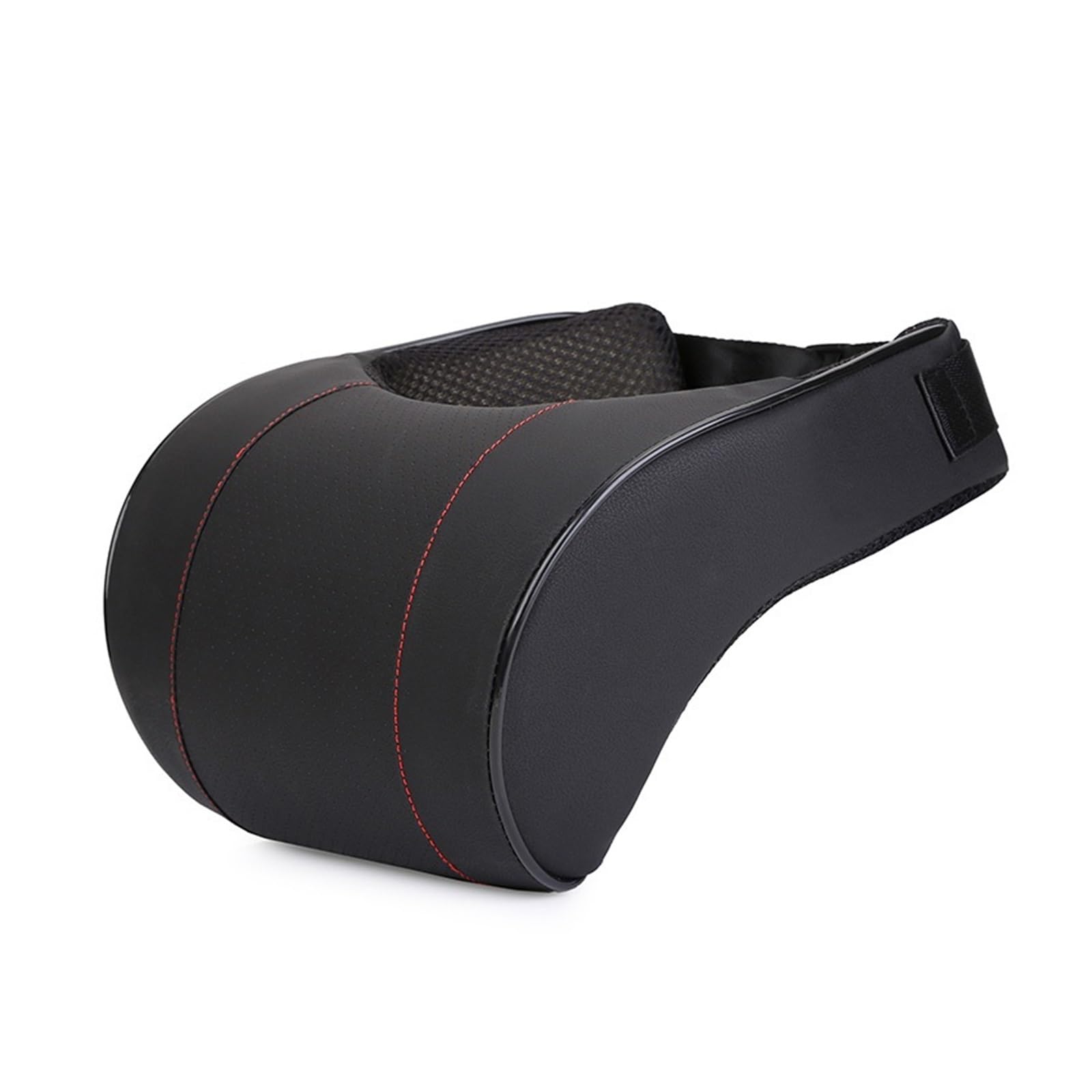 Cuscino for il collo dell'auto, in memory foam, 1 pezzo, in pelle PU, for auto, poggiatesta, nero