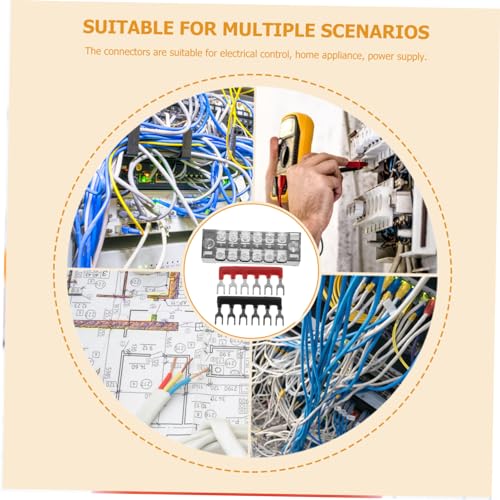 5 ensembles bloc de borniers à vis positions avec couverture isolante de sécurité