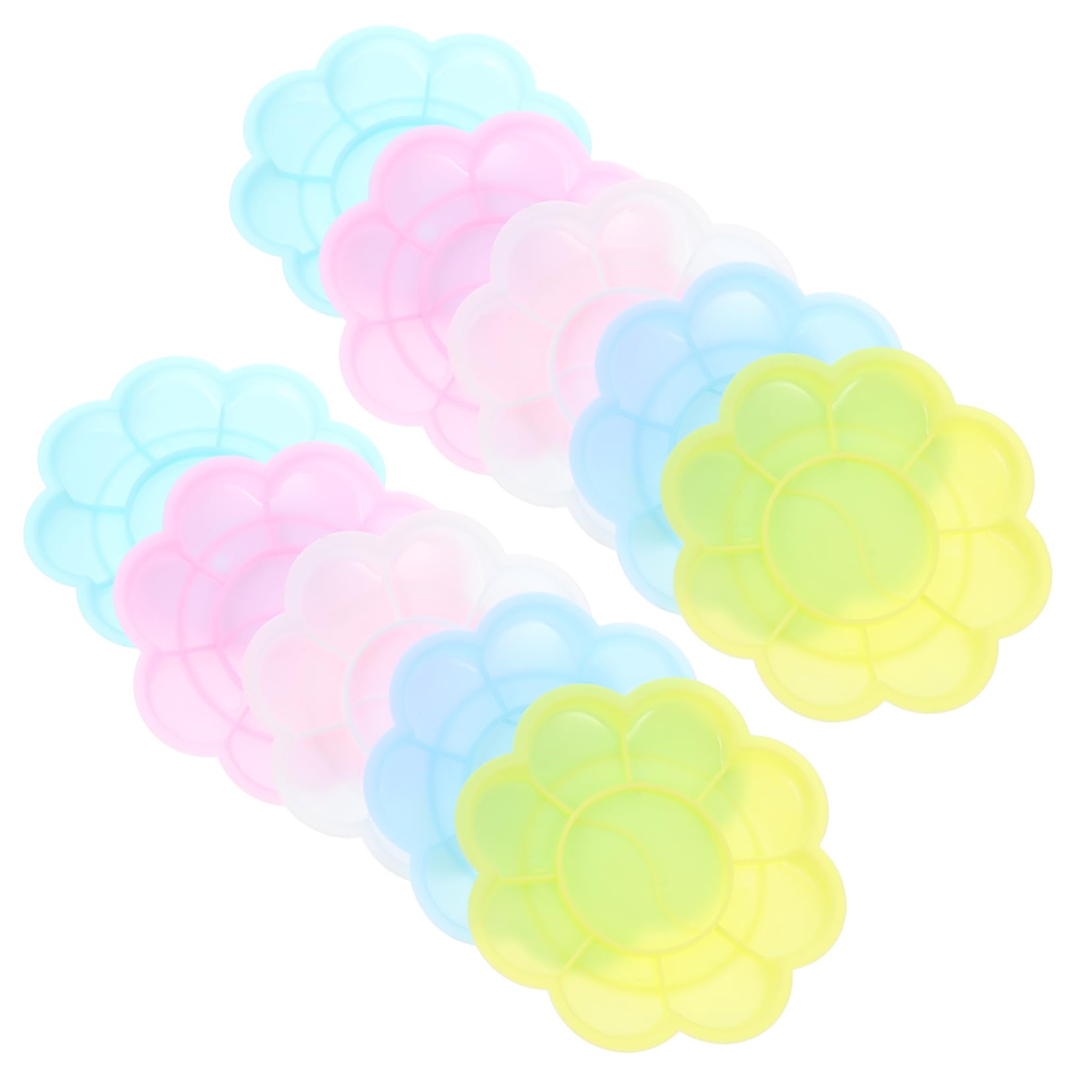 BEBEMOKO Plastic Palette Set 100pcs Pigment Trays for Art Students Professional Artists