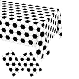 WNINK 2 Pack Soccer Party Tablecloths Soccer Theme Disposable Plastic Table Cloth Soccer Sports Party Table Covers for Soccer Theme Birthday, Outdoor Picnic Party Supplies Decor, 54 x 108 Inch