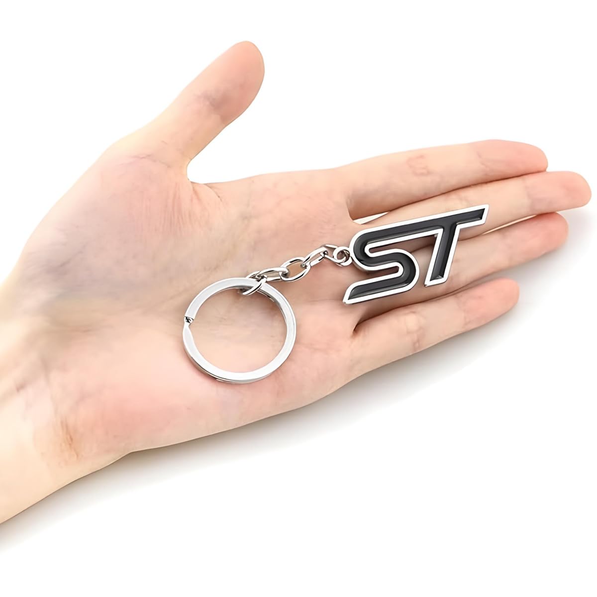 GenericStainless Steel Car Keychain - Universal Keychain for Car, Bike, Home, Office | Durable Birthday Gift for Friends, Men, Women | Metal Keyring