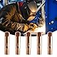 20 Stück Schweißdüsen,Mig Mag Verschleißteile Set Fülldraht Schweißgerät Ersatzdüsen Kit Anti-haft Kupfer Schweißdüse 1mm Düsen Schweißbrenner Messingdüsen Schweißzubehör Welder Accessory,für Welding