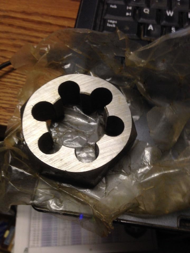 1 3/8"-6 CARBON STEEL HEXAGONAL RE-THREADING DIE