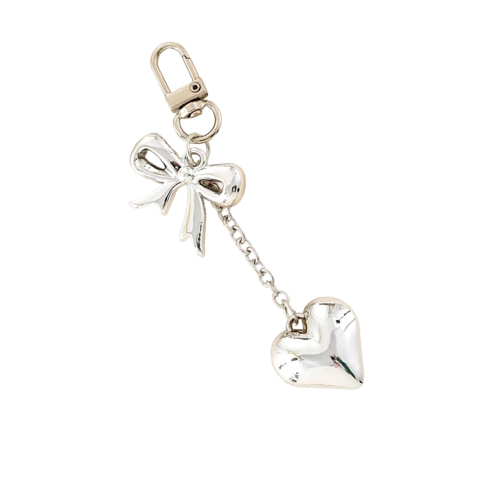 Tsophreniq Pearls Bows Keychain Bag Charm Car Keyrings Accessories for Purse Backpack Decorations Valentines Day Gifts Aesthetic for Handbags