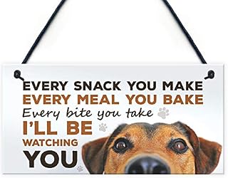 RED OCEAN Dog Signs For Home Funny Dog Lover Gift House Kitchen Sign Animal Dog Gifts