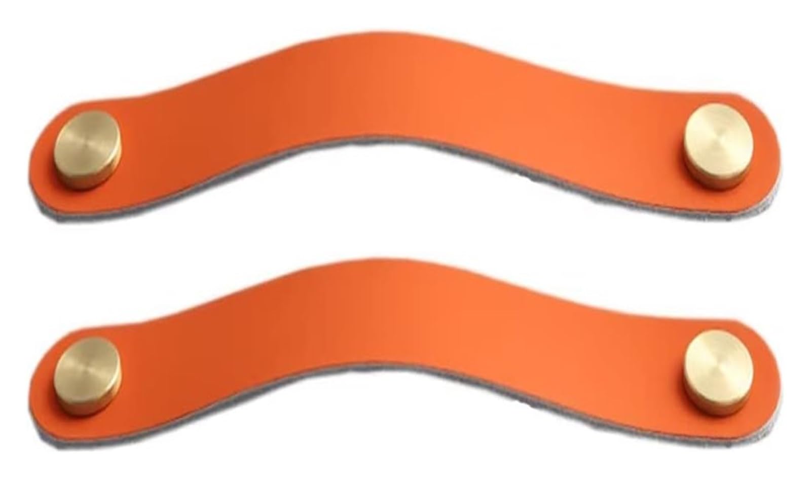 Lqzaxsrdr Orange Leather Handles, Leather Furniture Handles 2 Packs Multicolor Multiple Sizes(,Hole Distance 128Mm)