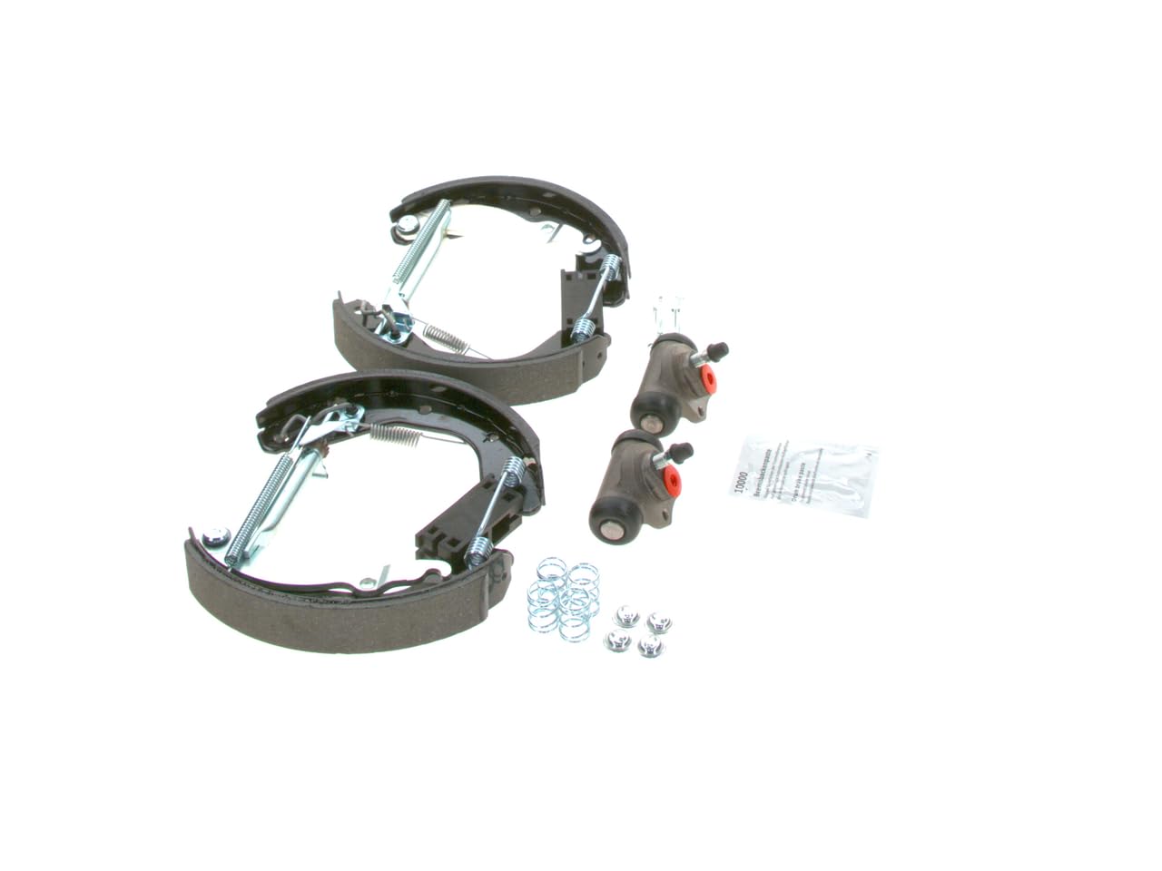 Bosch KS581 Kit Super Pro - hintere Trommelbremsenset - ein vormontiertes Set, zwei Radbremszylinder, vier Bremsbacken
