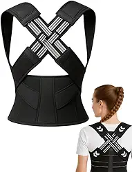 CORRETOR ESTABILIZADOR POSTURAL UNISSEX COLETE ALINHADOR DE COLUNA MELHORA DOR NAS COSTAS