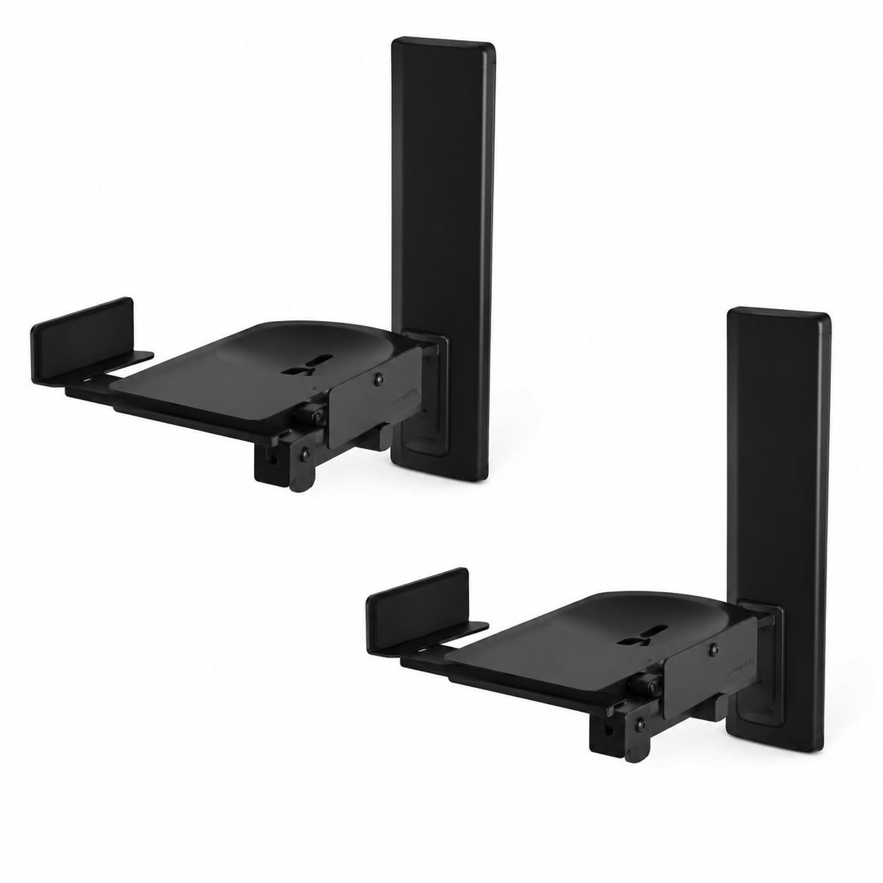 BT77 Black - Coppia di supporti da parete per altoparlante c/nero