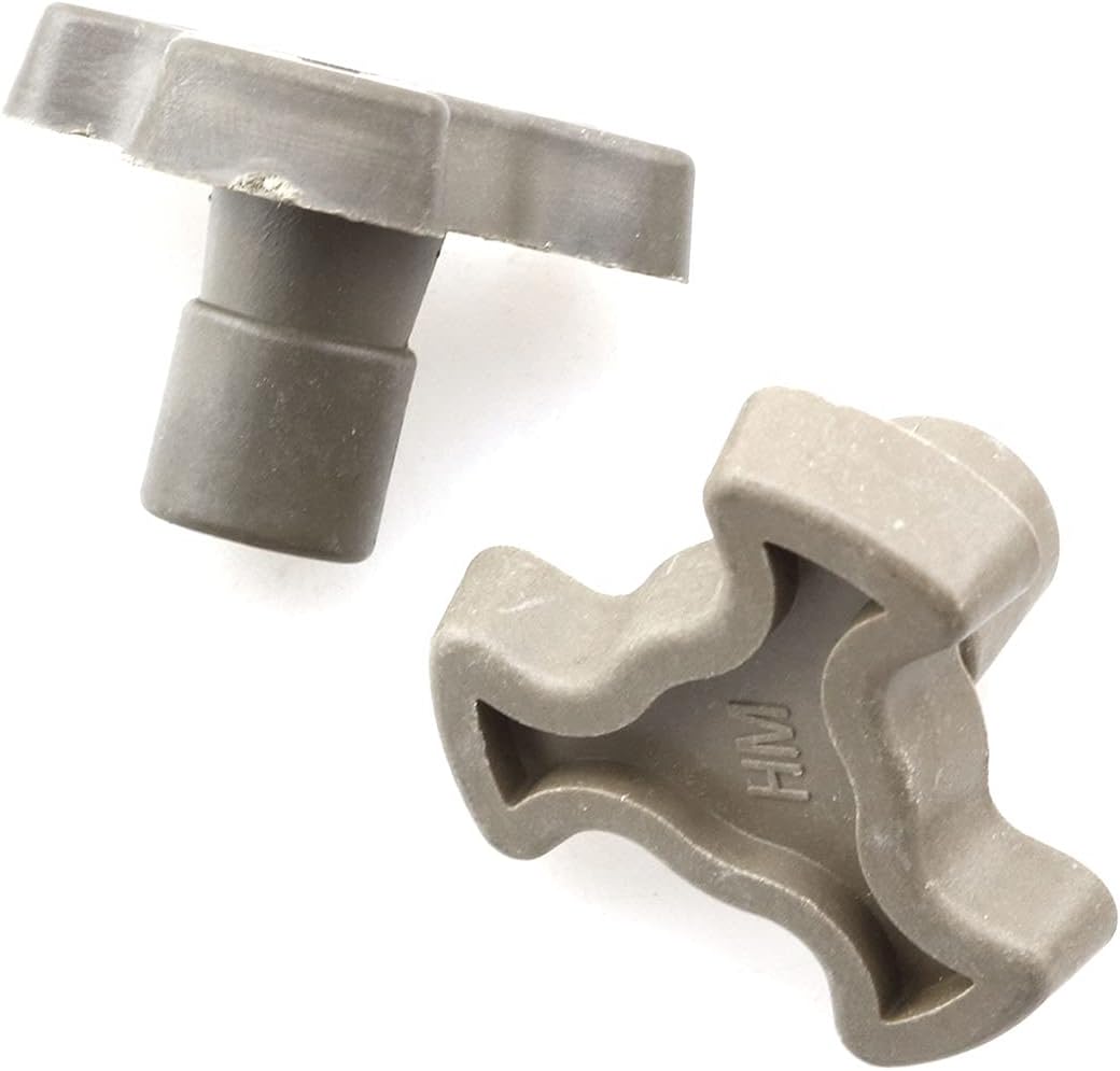 2pcs Microwave Turntable Coupler Plastic Glass Tray Drive Coupling Replacement Drive Coupling Cog Tools Microwave Accessories