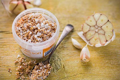 Cornish Sea Salt Garlic Salt 55g - Garlic salt seasoning for cooking – A flaky sea salt with roasted garlic