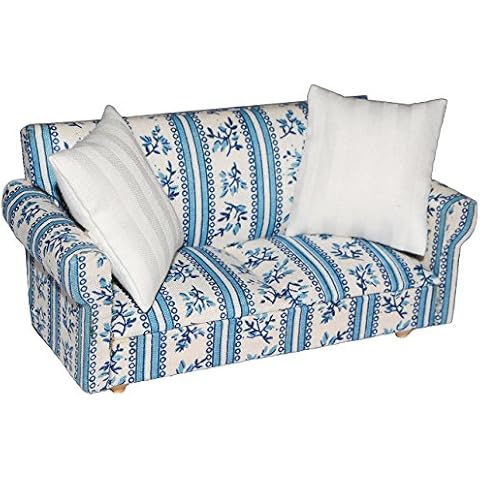 alles-meine.de GmbH Miniatur Sofa/Couch mit 2 Kissen Cover