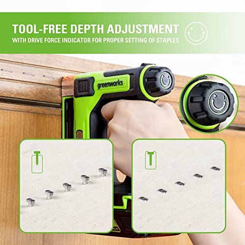 Chiodatrice a batteria Greenworks da 10 mm con 500...